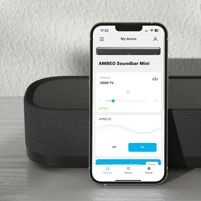 Sennheiser AMBEO Soundbar Mini 19W-Watt 7.1.4 Channel Sound Bar