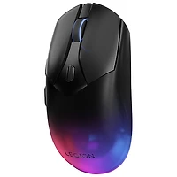 Souris de jeu optique RVB sans fil Legion M410 16 000 ppp de Lenovo - Noir transparent