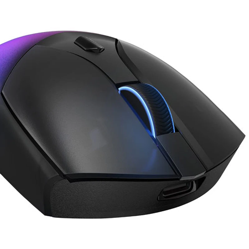 Souris de jeu optique RVB sans fil Legion M410 16 000 ppp de Lenovo - Noir transparent