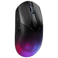Souris de jeu optique RVB sans fil Legion M410 16 000 ppp de Lenovo - Noir transparent
