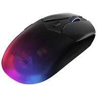 Souris de jeu optique RVB sans fil Legion M410 16 000 ppp de Lenovo - Noir transparent