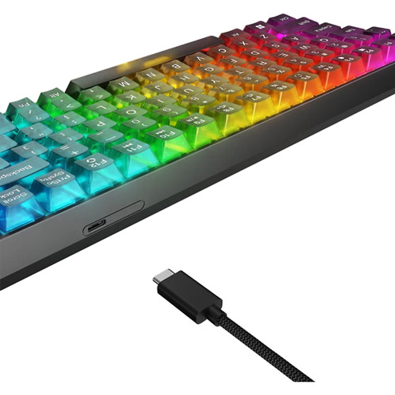 Lenovo Legion K510 Mini Pro Backlit Mechanical Tactile Gaming Keyboard - Black/Translucent - English