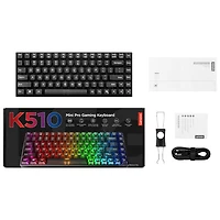 Lenovo Legion K510 Mini Pro Backlit Mechanical Tactile Gaming Keyboard - Black/Translucent - English