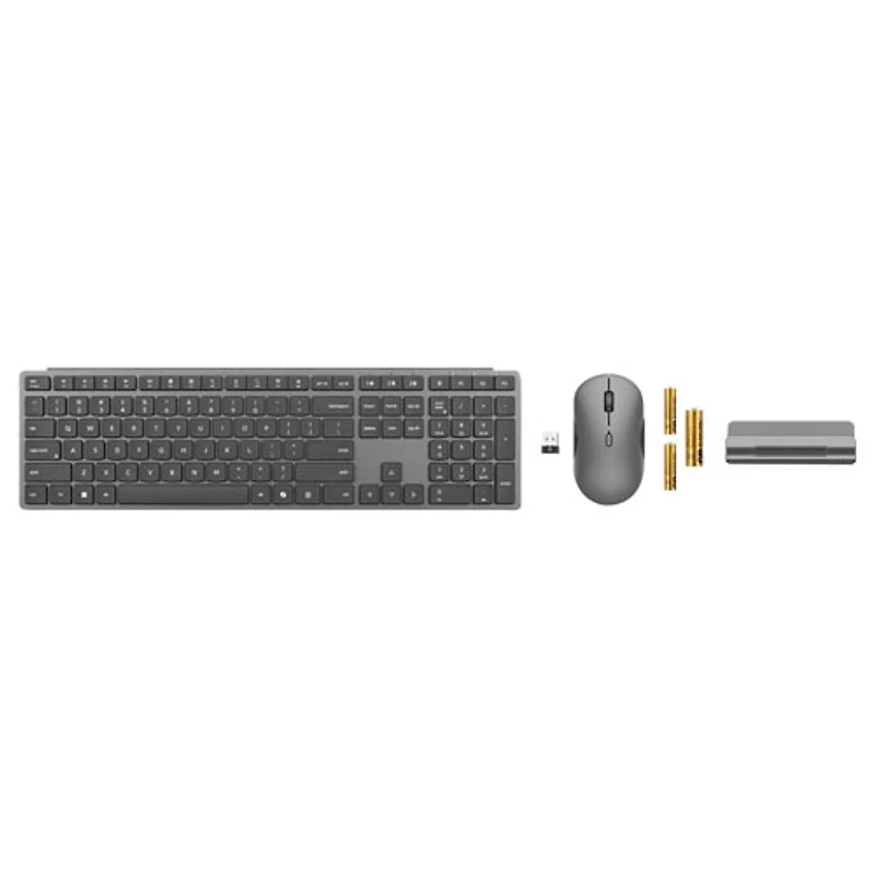 Ensemble avec clavier et souris à capteur optique DEL IR Bluetooth 700 Modern de Lenovo - Gris - Anglais