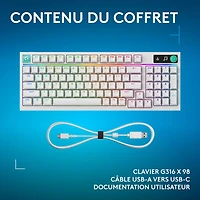 Logitech G316 X Backlit Mechanical Linear Full-Size Gaming Keyboard