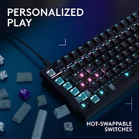 Clavier de jeu mécanique rétroéclairé pleine grandeur à touches tactiles G316 X de Logitech - Noir - Anglais