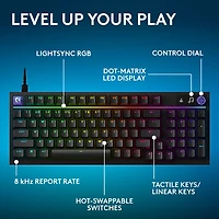Clavier de jeu mécanique rétroéclairé pleine grandeur à touches linéaires G316 X de Logitech - Noir - Anglais