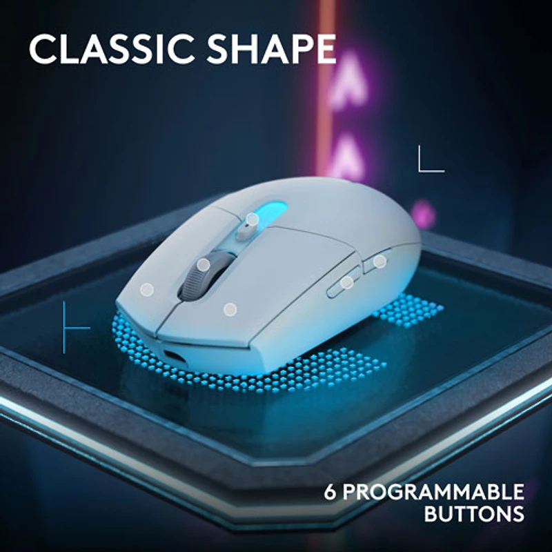 Souris de jeu optique Bluetooth 44 000 ppp G305 X SUPERLIGHT de Logitech - Blanc