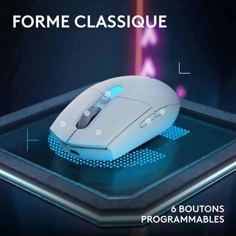 Souris de jeu optique Bluetooth 44 000 ppp G305 X SUPERLIGHT de Logitech - Blanc