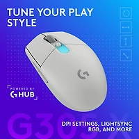 Souris de jeu optique Bluetooth 44 000 ppp G305 X SUPERLIGHT de Logitech - Blanc