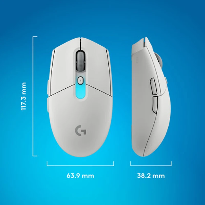 Souris de jeu optique Bluetooth 44 000 ppp G305 X SUPERLIGHT de Logitech - Blanc