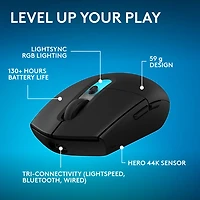 Logitech G305 X SUPERLIGHT 44000DPI Bluetooth Optical Gaming Mouse - Black