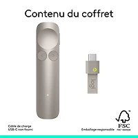 Logitech Spotlight 2 Wireless Laser Presentation Remote - Sand