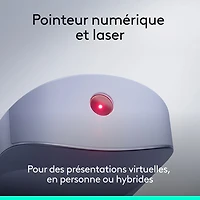Télécommande de présentation laser sans fil Spotlight 2 de Logitech - Lilas pâle
