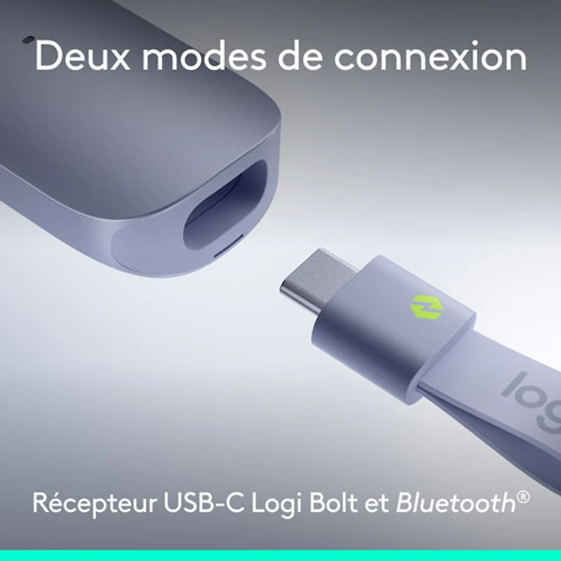 Télécommande de présentation laser sans fil Spotlight 2 de Logitech - Lilas pâle