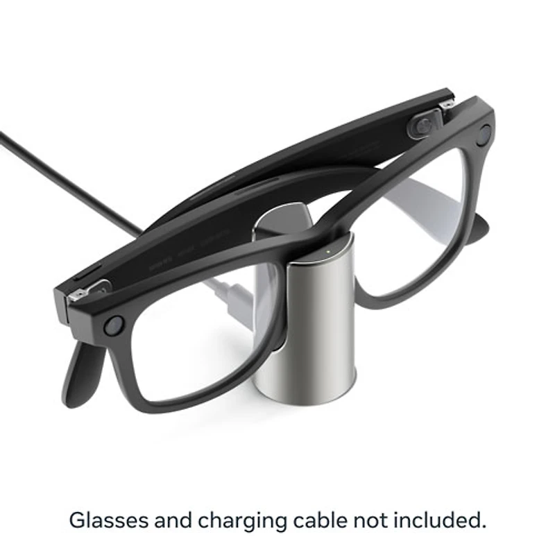 Meta Glasses Fast Charging Stand for Meta AI Glasses - Natural Titanium