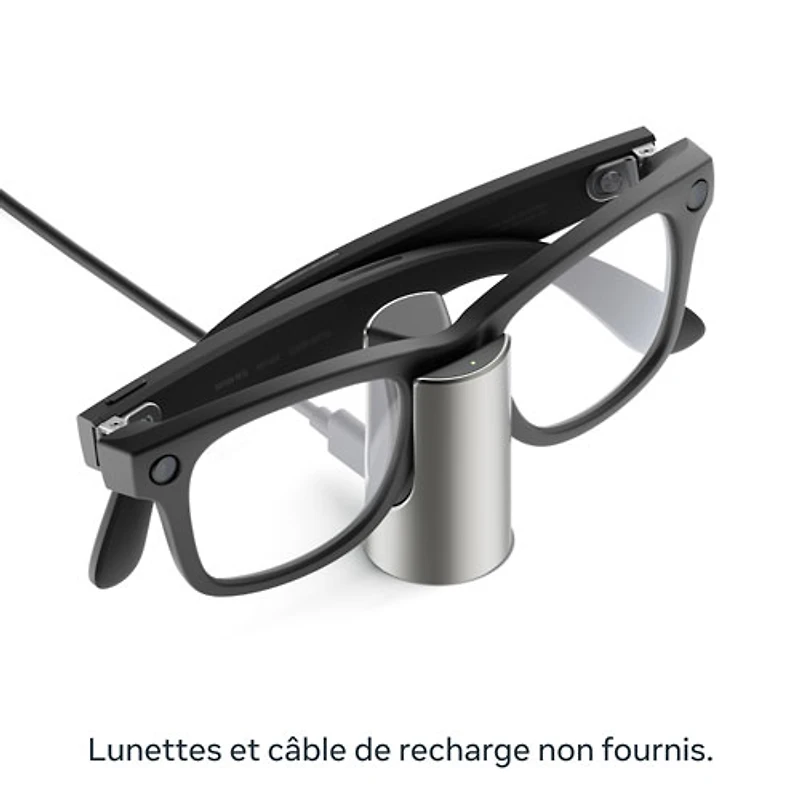 Meta Glasses Fast Charging Stand for Meta AI Glasses - Natural Titanium