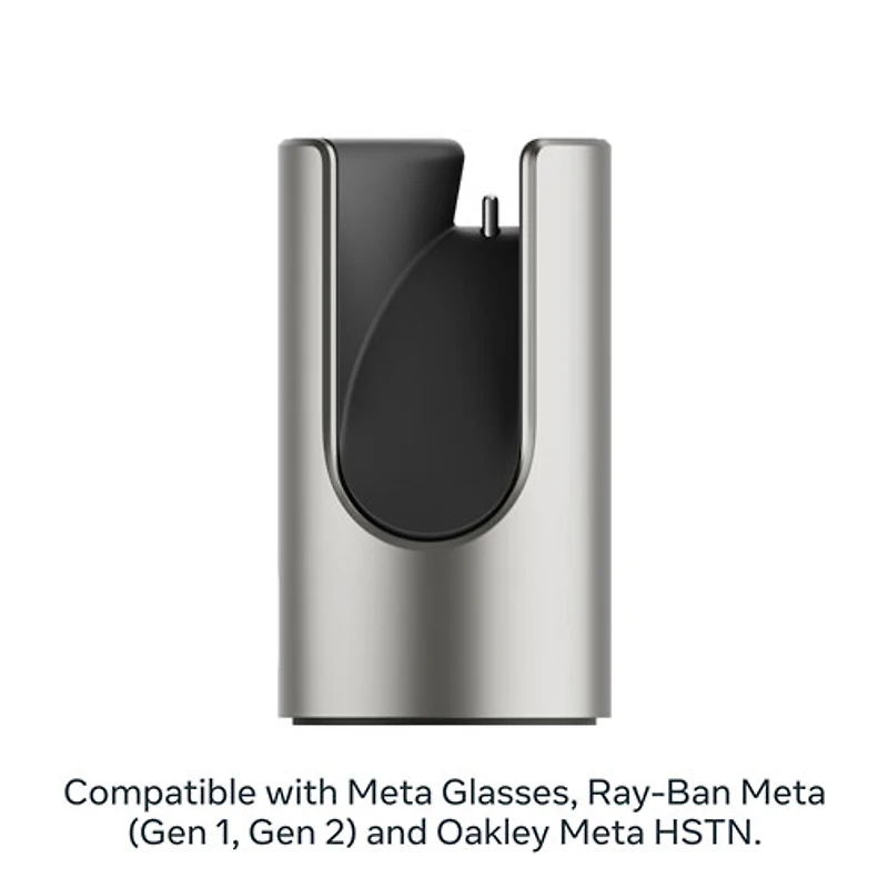 Meta Glasses Fast Charging Stand for Meta AI Glasses - Natural Titanium