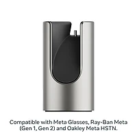 Meta Glasses Fast Charging Stand for Meta AI Glasses - Natural Titanium
