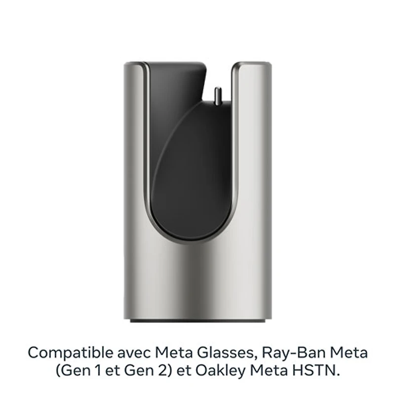 Meta Glasses Fast Charging Stand for Meta AI Glasses - Natural Titanium