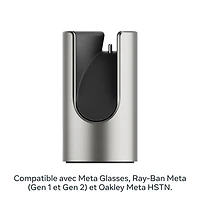 Meta Glasses Fast Charging Stand for Meta AI Glasses - Natural Titanium