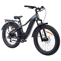 Vélo de ville électrique à gros pneus Caribou de CCM (moteur 500 W/autonomie maximale 89 km/vitesse maximale 32 km/h) - Noir