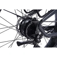 Vélo de ville électrique à gros pneus Caribou de CCM (moteur 500 W/autonomie maximale 89 km/vitesse maximale 32 km/h) - Noir