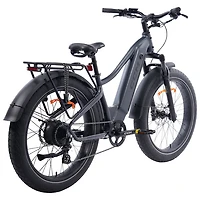 Vélo de ville électrique à gros pneus Caribou de CCM (moteur 500 W/autonomie maximale 89 km/vitesse maximale 32 km/h) - Noir