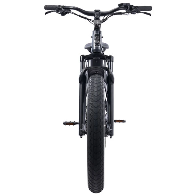 Vélo de ville électrique à gros pneus Caribou de CCM (moteur 500 W/autonomie maximale 89 km/vitesse maximale 32 km/h) - Noir