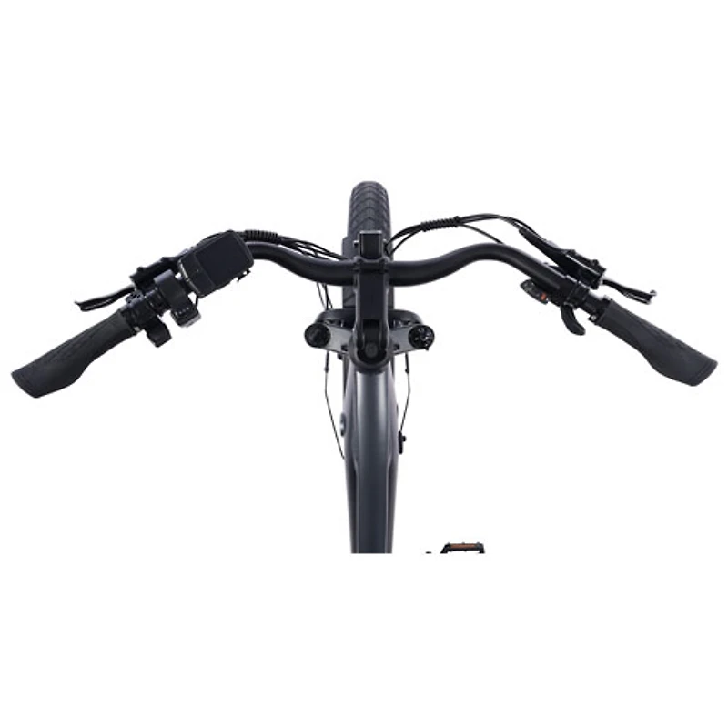 Vélo de ville électrique à gros pneus Caribou de CCM (moteur 500 W/autonomie maximale 89 km/vitesse maximale 32 km/h) - Noir