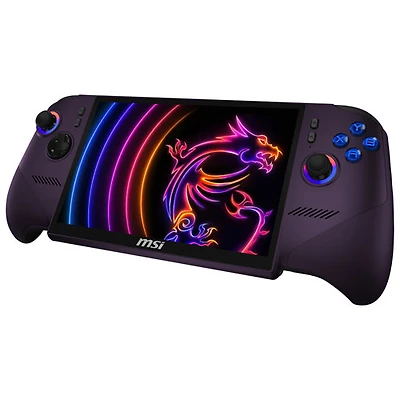 Appareil de jeu à écran tactile 1200p de 8 po Claw 8 EX AI + de MSI (Arc G3 Extreme d'Intel/RAM 32 Go/SSD 1 To/Windows 11)