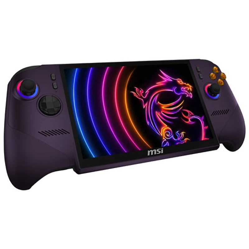 Appareil de jeu à écran tactile 1200p de 8 po Claw 8 EX AI + de MSI (Arc G3 Extreme d'Intel/RAM 32 Go/SSD 1 To/Windows 11)
