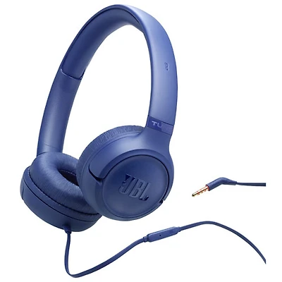 Casque d'écoute avec fil Tune 530 de JBL - Bleu