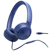 Casque d'écoute USB-C Tune 530C de JBL - Bleu