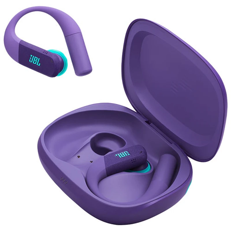 JBL Endurance Peak 4 In-Ear Noise Cancelling True Wireless Earbuds -Purple