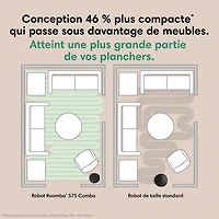 iRobot Roomba Plus 575 Combo Robot Vacuum & Mop for Multi-Surface with Auto Wash Self-Emptying Dock, Smart Mapping, Wi-Fi, LiDAR - Black