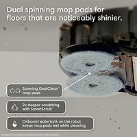 iRobot Roomba Plus 575 Combo Robot Vacuum & Mop for Multi-Surface with Auto Wash Self-Emptying Dock, Smart Mapping, Wi-Fi, LiDAR - Black