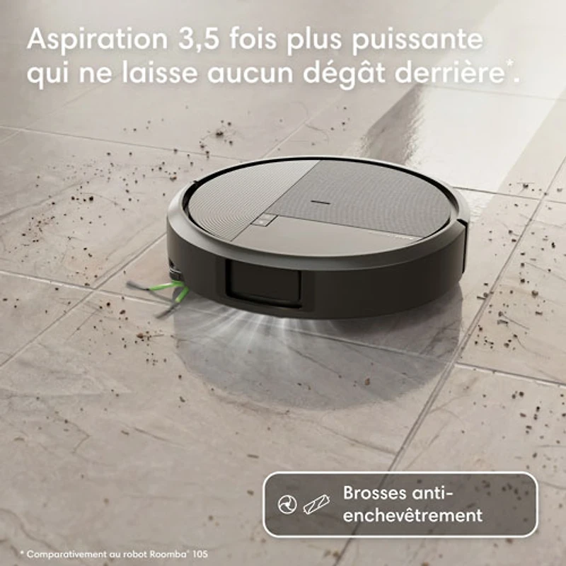 iRobot Roomba Plus 575 Combo Robot Vacuum & Mop for Multi-Surface with Auto Wash Self-Emptying Dock, Smart Mapping, Wi-Fi, LiDAR - Black
