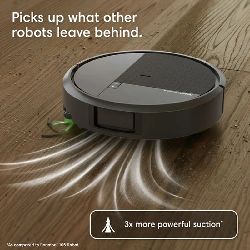 iRobot Roomba Plus 515 Combo Robot Vacuum & Mop for Multi-Surface with AutoWash Auto-Empty Dock, LiDAR, 202 min - Black