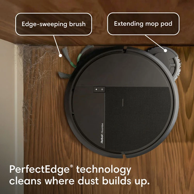 iRobot Roomba Plus 515 Combo Robot Vacuum & Mop for Multi-Surface with AutoWash Auto-Empty Dock, LiDAR, 202 min - Black