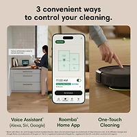 iRobot Roomba Plus 515 Combo Robot Vacuum & Mop for Multi-Surface with AutoWash Auto-Empty Dock, LiDAR, 202 min - Black