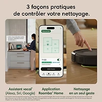 iRobot Roomba Plus 515 Combo Robot Vacuum & Mop for Multi-Surface with AutoWash Auto-Empty Dock, LiDAR, 202 min - Black