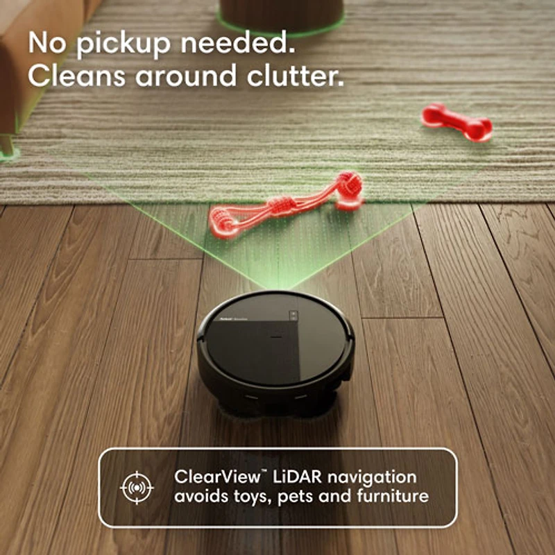 iRobot Roomba Plus 515 Combo Robot Vacuum & Mop for Multi-Surface with AutoWash Auto-Empty Dock, LiDAR, 202 min - Black