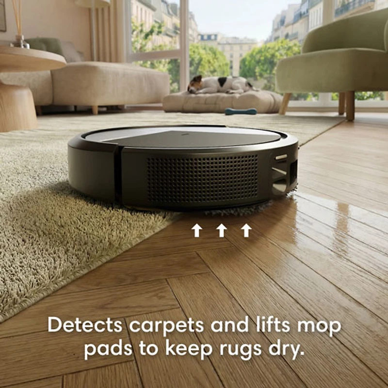 iRobot Roomba Plus 415S Combo Robot Vacuum & Mop for Multi-Surface with Auto Wash Self-Emptying Dock, Smart Mapping, Wi-Fi - Black