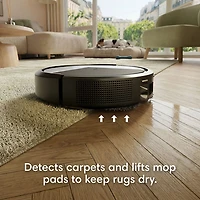 iRobot Roomba Plus 415S Combo Robot Vacuum & Mop for Multi-Surface with Auto Wash Self-Emptying Dock, Smart Mapping, Wi-Fi - Black