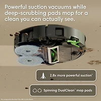 iRobot Roomba Plus 415S Combo Robot Vacuum & Mop for Multi-Surface with Auto Wash Self-Emptying Dock, Smart Mapping, Wi-Fi - Black