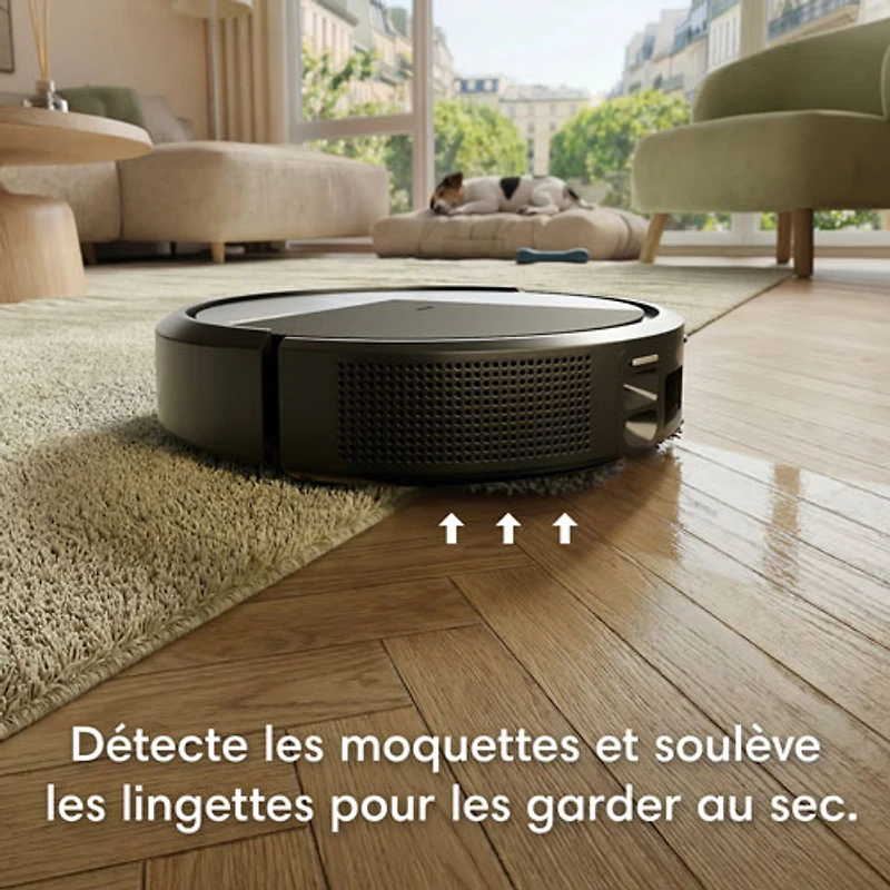 iRobot Roomba Plus 415S Combo Robot Vacuum & Mop for Multi-Surface with Auto Wash Self-Emptying Dock, Smart Mapping, Wi-Fi - Black