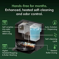 iRobot Roomba Max 775 Combo Robot Vacuum & Mop for Multi-Surface with Auto Wash Self-Emptying Dock, Wi-Fi - Black