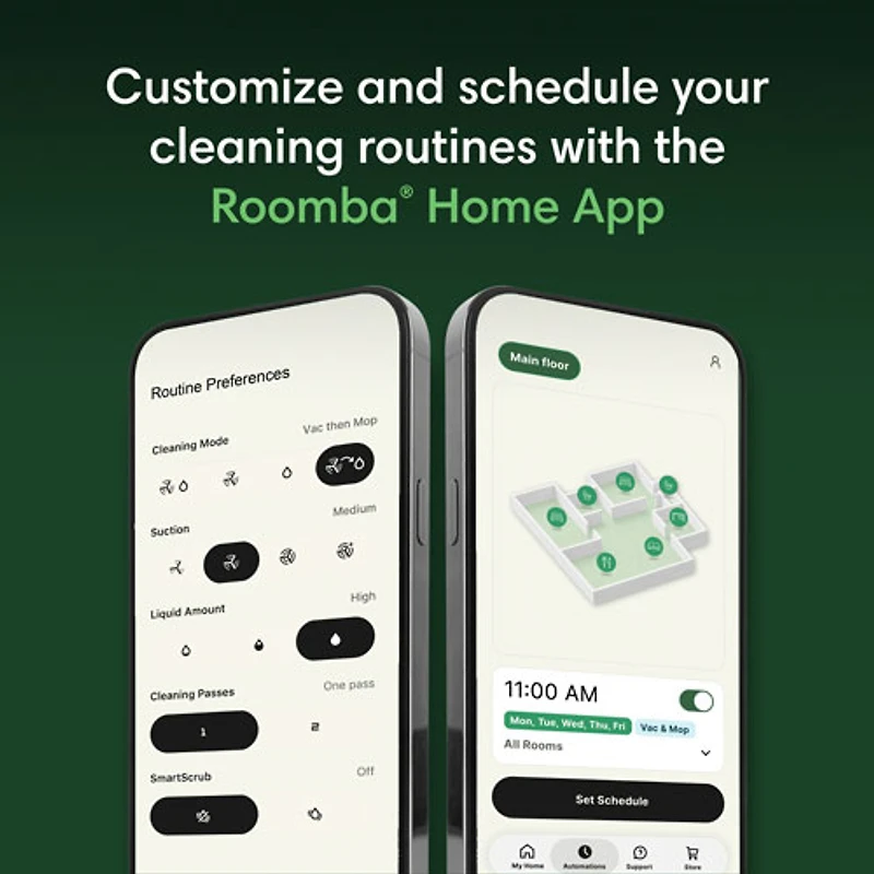 iRobot Roomba Max 775 Combo Robot Vacuum & Mop for Multi-Surface with Auto Wash Self-Emptying Dock, Wi-Fi - Black