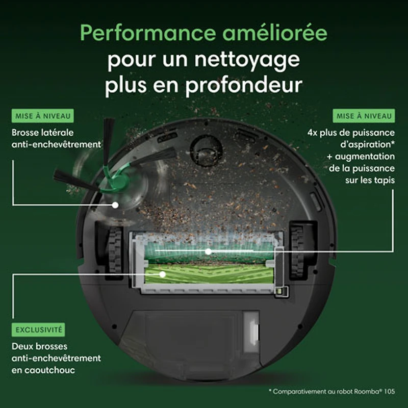 iRobot Roomba Max 715 Robot Vacuum & Mop with Auto-Emptying Dock, Smart Mapping, Wi-Fi, Obstacle Avoidance - Black